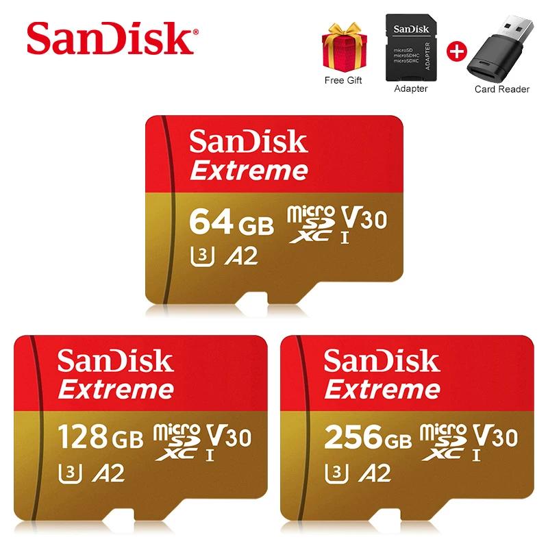 SanDisk ͽƮ ũSDXC UHS-I ī, ޴ ũ SD ī, A2 V30 U3 ÷ ī, 64GB 32GB TF ī, 128GB ޸